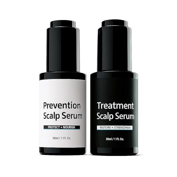 Hair Serum Bundle – The Prevention Formula + The Treatment Formula, Strengthens Roots & Revitalizes Scalp for Fuller, Healthier-Looking Hair