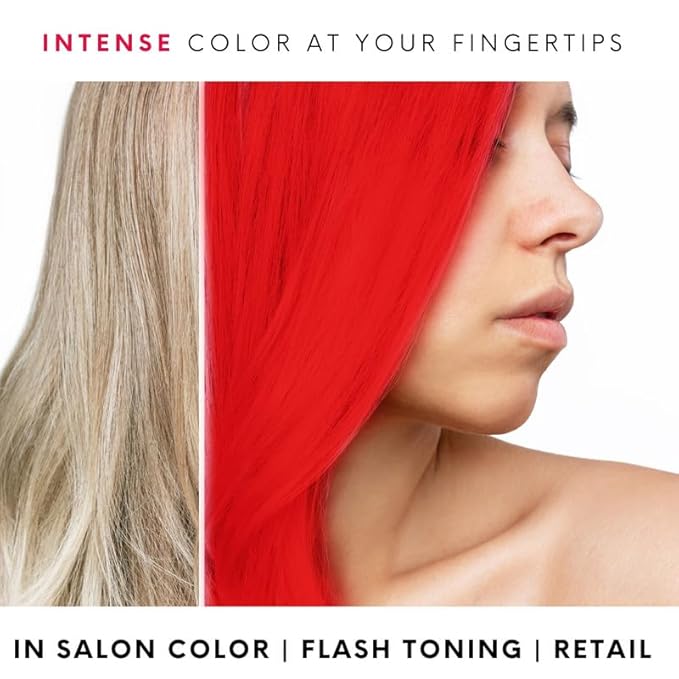 Watercolors Intense Color Depositing Shampoo, Semi Permanent Hair Color 8.5 oz - RED