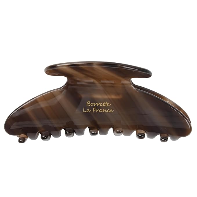 French Hair Clips Brown Large Hair Claw Clips for Thick Hair Women Girls Tortoise Jaw Clips Strong Hold Durable French Banana Clip Accessories