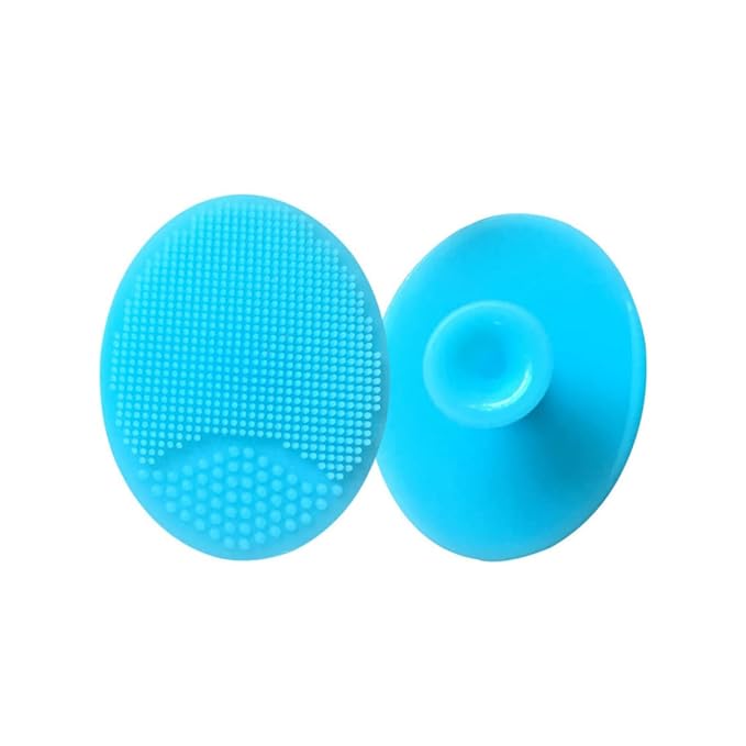 Baby Silicone Shampoo Scalp Brush Shower Body Bath Brush Suction Cup Infant Massage Washing Hair Brushes(2Pcs, Pink)