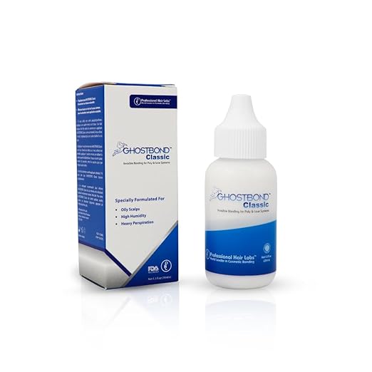 GHOSTBOND Classic Hair Replacement Adhesive 1.3oz - Invisible Wig Bonding Glue: Water & Oil-Resistant, Non-Toxic, Strong Hold For Secure and Natural-Looking Poly & Lace, Wigs & Toupee Systems