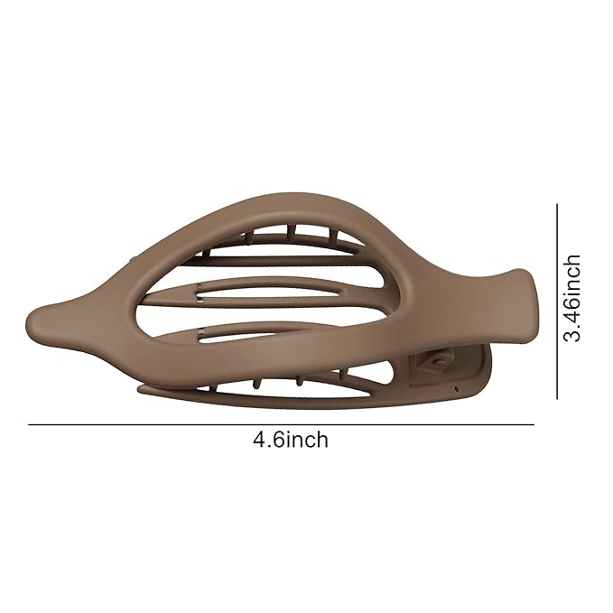 French Concord Flat Hair Clips - 7Pcs Strong Hold Jaw Claw Clips for Women Girls Thin Thick Curly Straight Hair Accessorie (7pcs Oval)
