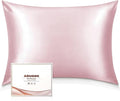 Adubor Silk Pillowcase Silk Pillow Case 2 Pack for Hair and Skin with Hidden Zipper, Both Sides 23 Momme Silk Pillow Case (Pink, King: 20''X36'')