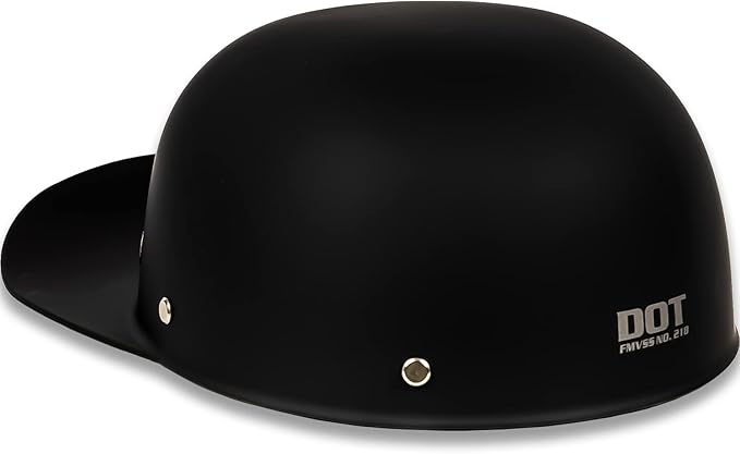 Baseball Style Cap Retro Motorcycle Helmet Unisex-Adult - DOT Approved