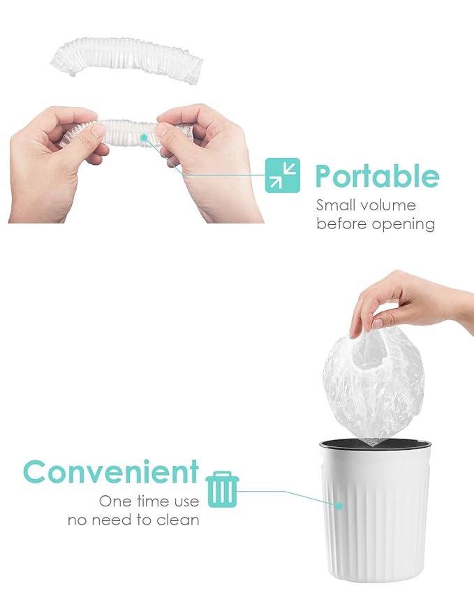 Auban 30PCS Disposable Shower Caps, Plastic Clear Hair Cap Large Thick Waterproof Bath Caps for Women, Hotel Travel Essentials Accessories Deep Conditioning Hair Care Cleaning Supplies(17.3")