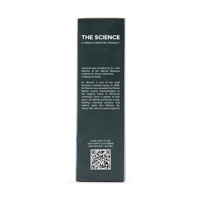 Hairprint True Color Restorer in Brown | Patented for Restoring Gray Hair | Replenishes Natural Pigment | Adds Body, Strength, & Texture | At-Home Treatment | Dye-Free & Non-Toxic