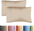 King Pillow Cases - 2 Pack - Super Soft Pillowcase Covers - Envelope Enclosure - Hotel Quality Pillow Protectors - Wrinkle Free, Fade, Shrink & Stain Resistant - Machine Washable - 20" x 40" (Cream)