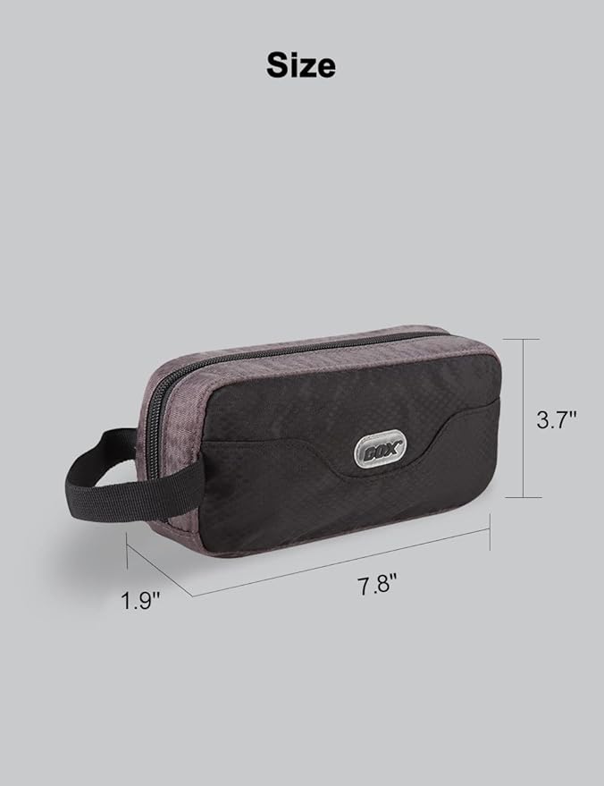 GOX Travel Toiletry Bag Dopp Kit Case for Men Multifunction Packing Organizer Pouch(Black)