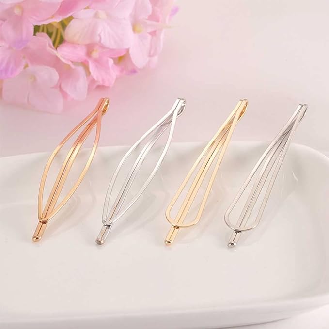 WHITEBRIDGE 16pcs Gold And Silver Bobby Pins For Women Girls