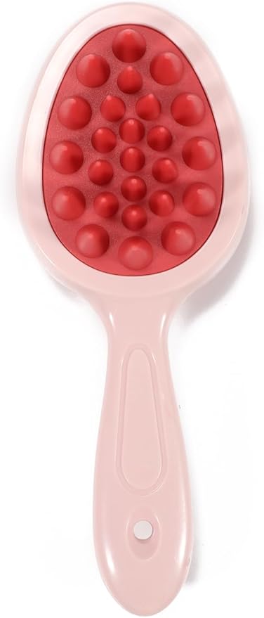 Double Sided Scalp Massager Hair Growth, Shampoo Brush Head Scalp Massager for Hair Growth Scalp Scrubber with Soft Silicone Bristles (Double Pink)