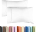 Queen Pillow Cases - 2 Pack - Super Soft Pillowcase Covers - Envelope Enclosure - Hotel Quality Pillow Protectors - Wrinkle Free, Fade, Shrink & Stain Resistant - Machine Washable - 20" x 30" (White)