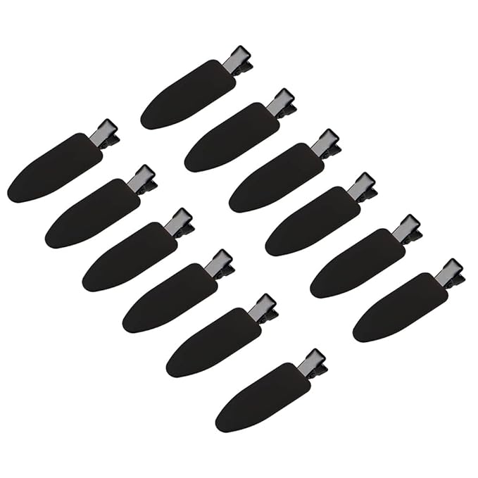 minihope 24 Pieces Hair Clips - Dent-Free Soft Clips for Women and Girls, Including Harry Josh Clips (Morandi & Black)