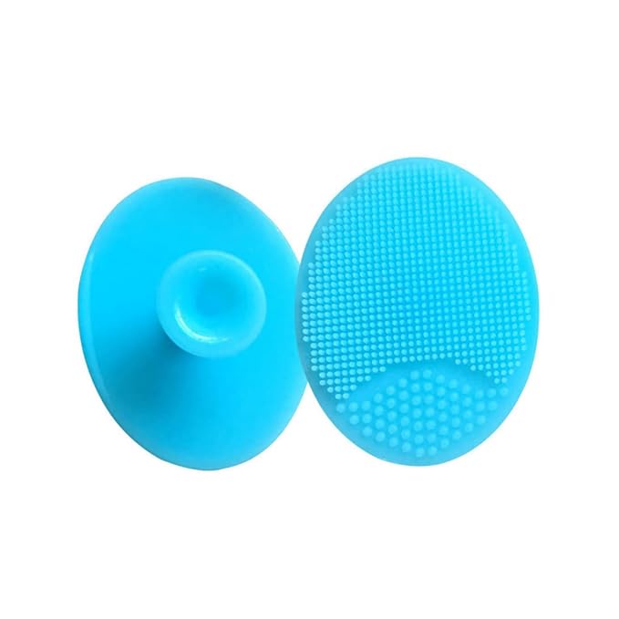 Baby Silicone Shampoo Scalp Brush Shower Body Bath Brush Suction Cup Infant Massage Washing Hair Brushes(2Pcs, Pink)
