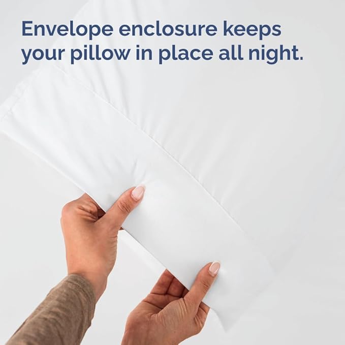 Queen Pillow Cases - 4 Pack - Super Soft Pillowcase Covers - Envelope Enclosure - Hotel Quality Pillow Protectors - Wrinkle Free, Fade, Shrink & Stain Resistant - Machine Washable - 20" x 30" (White)
