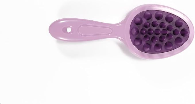 Double Sided Scalp Massager Hair Growth, Shampoo Brush Head Scalp Massager for Hair Growth Scalp Scrubber with Soft Silicone Bristles (Double Purple)