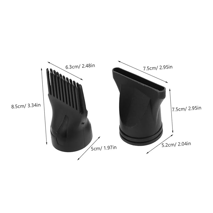 7pcs Hair Dryer Attachment Fit Plastic Nozzle Comb Diffuser Concentrator for Salon and Home Styling Styling Tools for Diverse Hairstyles