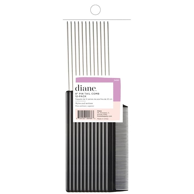 Diane D4101 Pin Tail Combs - 12 Count (Pack of 1)