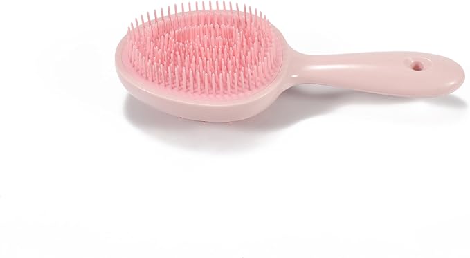 Double Sided Scalp Massager Hair Growth, Shampoo Brush Head Scalp Massager for Hair Growth Scalp Scrubber with Soft Silicone Bristles (Double Pink)