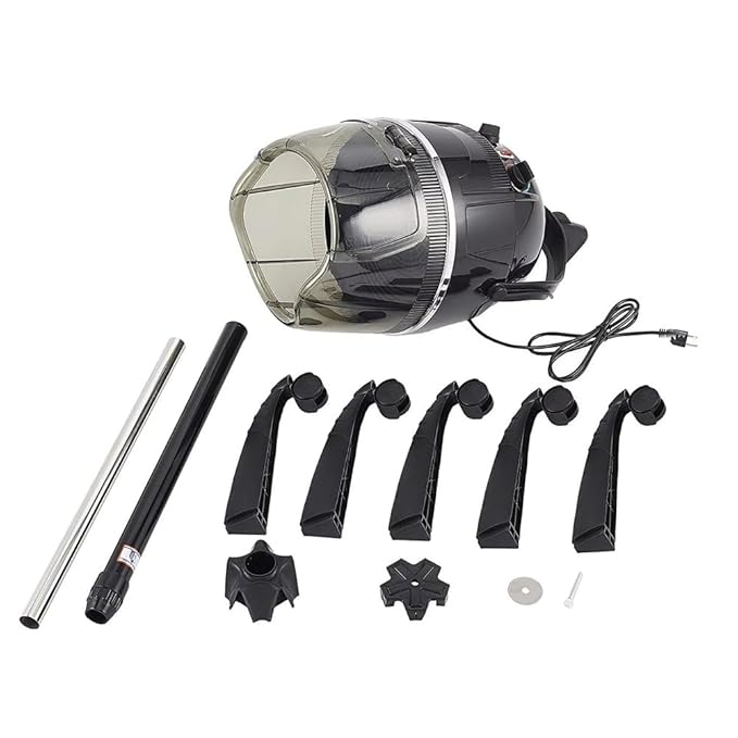 Black,A,Adjustable Hooded Floor Hair Bonnet Dryer, Machine Standing Steamer W/Wheels for Salon Home Sp Professional Hair Salon Equipment