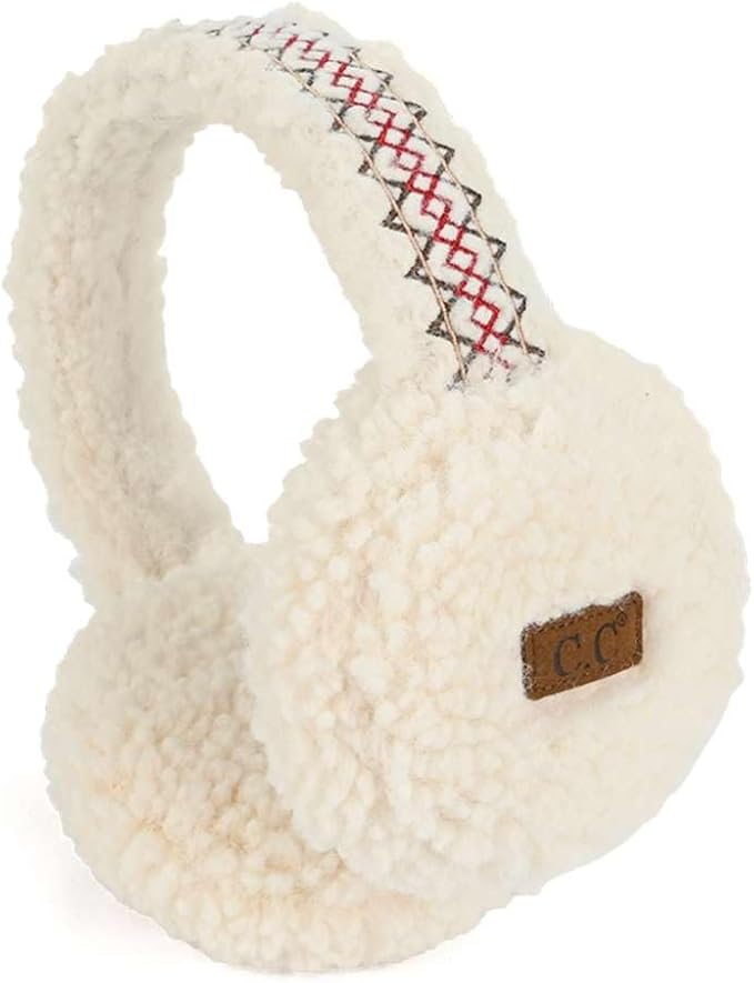 C.C Soft Winter Warm Adjustable Headband Ear Warmer Earmuffs