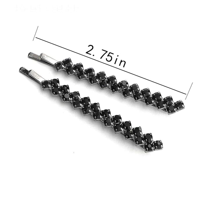 WHITEBRIDGE 8pcs Four Kinds Of Color Crystal Rhinestone Hair Pins For Women Girls