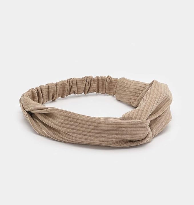 Huachi Hairband for Women's Hair, 8pcs Elastic Headbands for Women, Solid Color, Ribbed Knitting, Soft, Non-slip, Stretchy, Breathable, Suitable for Any Occasions, Hair Styling Accessories