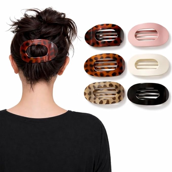Duckbill Hair Clips for Women – 6-Pack Flat Hair Clips for Thin & Thick Hair, Non-Slip, Comfortable, Perfect for Updos, Buns, Wigs, Everyday Styling & Parties