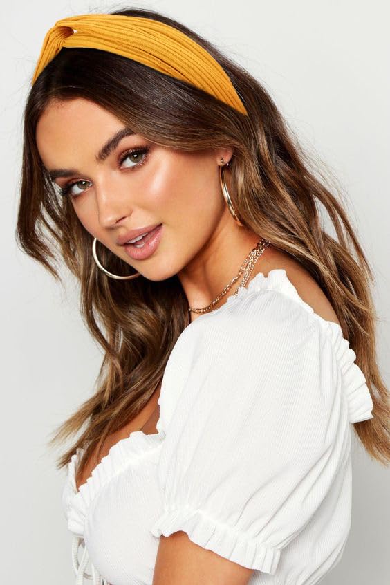 Elastic Knotted Headbands for Women Cloth Head Hair Bands for Women's Hair Non Slip Boho Wrap Twisted Hair Accessories