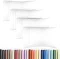 King Pillow Cases - 4 Pack - Super Soft Pillowcase Covers - Envelope Enclosure - Hotel Quality Pillow Protectors - Wrinkle Free, Shrink & Stain Resistant - Machine Washable - 20" x 40" (Antique White)