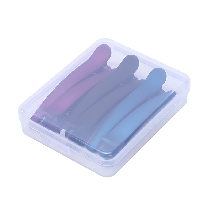 Hair Clips for Styling Salon Sectioning Non-Slip Colorful Plastic Duckbill Alligator Hair Barrettes Pins for Thick and Thin Hair female (6 PCS COLORED)