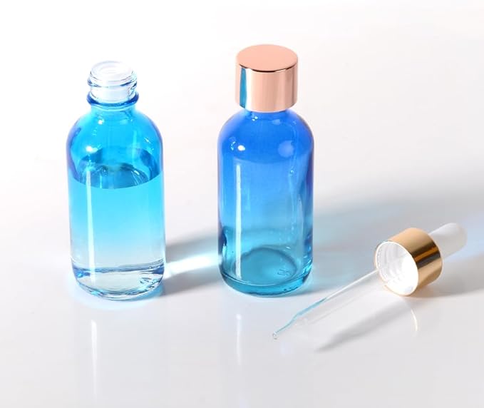 24 Pack, 2oz Glass Dropper Bottle Oil Bottles for Hair, Tincture Bottles with Dropper, Glass Bottle with Dropper