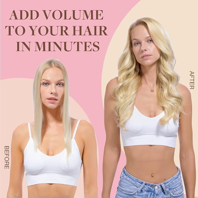 GOO GOO Clip in Hair Extensions Real Human Hair, Remy Human Hair Extensions Clip ins for Women, Natural Human Hair, 16inch 150g 9Pcs, 17/22/60 Balayage Ash to Platinum Blonde