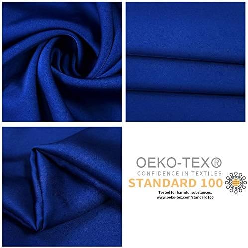 100% Mulberry Silk Pillowcases Set of 2 for Hair and Skin and Super Soft and Breathable Queen Size Nature Silk Pillowcases (Queen, Royal Blue)