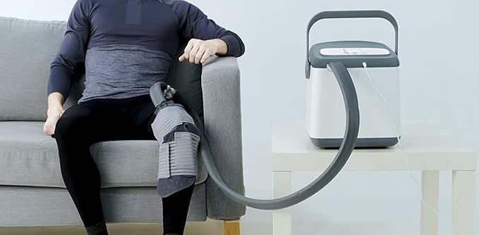 Cold Therapy System, Programable Ice Therapy Machine, Post-Surgery Continuous Cryotherapy Cold Pack, Universal Pad for Knee, Ankle, Cervical, Back and Leg
