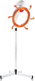 3-in-1 Orbital Rotating Hair Processor - 950W Infrared Hooded Dryer Steamer with with Adjustable Height and Wheels for Perm Styling, Hair Care Station for Salon Home Use