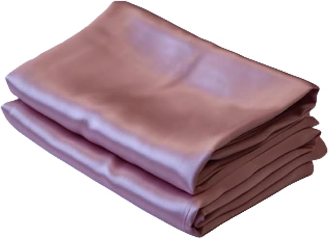 100% Mulberry Silk Pillow Cases King Size for Hair and Face Protection, Premium Hypoallergenic 22 Momme Silk Pillowcase Gift Set Made in USA, 1 Pack 20"x36" (King, Dusty Rose)