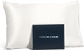 Fishers Finery 19mm 100% Pure Mulberry Silk Pillowcase, Quality Tested (White, Q)