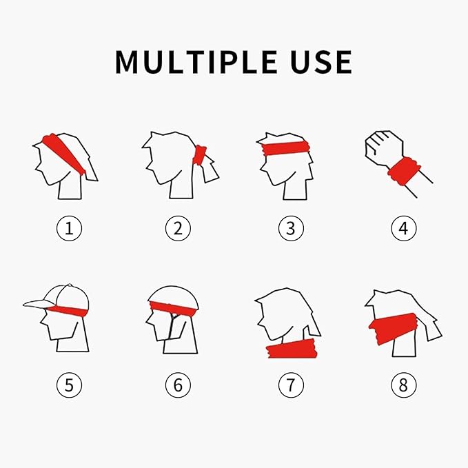 Sports Sweatband for Men and Women, Sweat-Absorbing Headbands for Moisture Wicking, Suitable for Fitness Running Cycling Hiking Yoga Football Exercise
