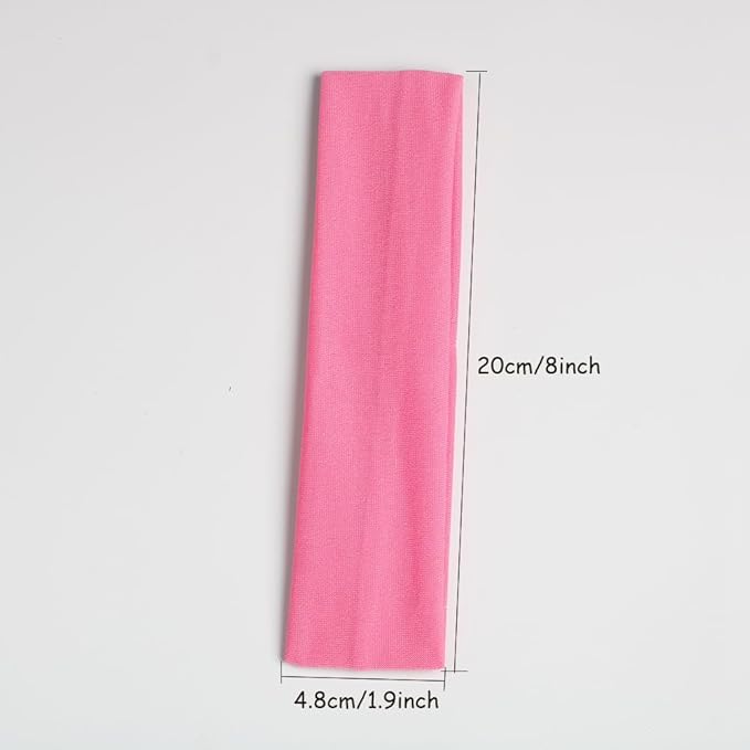 Headbands for Women,12PCS,Soft Stretch Elastic Yoga Sport Headbands
