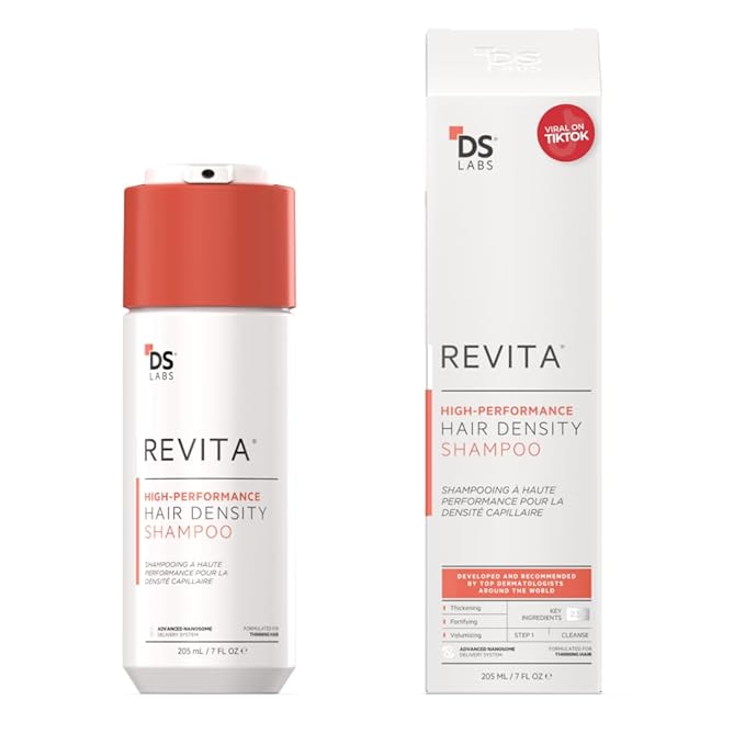 DS Labs Revita Shampoo, 205 mL – Scalp Refreshing Cleanse for Fuller Looking, Volumizing, Lightweight Hydration, Sulfate & Silicone Free, Color Safe, For Men & Women