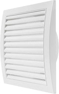 Repa Market 6 Inch White Dryer Vent Hood/Duct Cover for Walls or Ceiling/ABS Plastic Louvered Air Grille with Built-in Mesh Screen/Exhaust and Dryer Vent Covers for Indoor & Outdoor Use