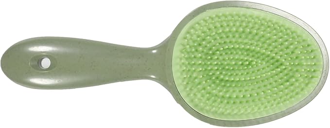 Double Sided Scalp Massager Hair Growth, Shampoo Brush Head Scalp Massager for Hair Growth Scalp Scrubber with Soft Silicone Bristles (Green)