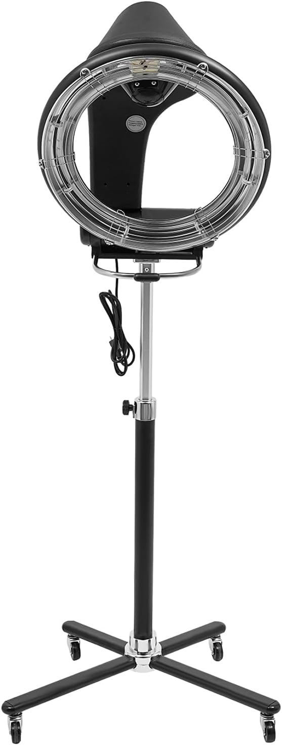Hair Steamer Professional Salon Steamer,Stand Hair Dryer,Orbiting Rotating Hair Processor with Wheels,3 in 1 Orbiting Hair Dryer,HairDryer Accelerator, Perm Styling