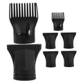 7pcs Hair Dryer Attachment Fit Plastic Nozzle Comb Diffuser Concentrator for Salon and Home Styling Styling Tools for Diverse Hairstyles