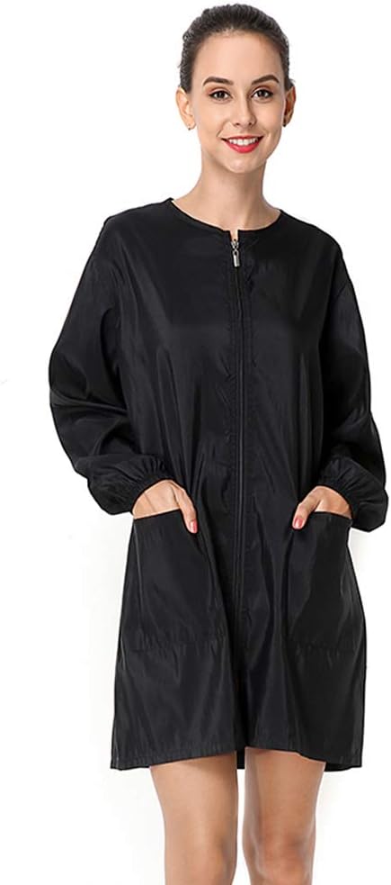 Polyester Fabric Salon Smock Professional Stylist Jacket Waterproof Haircut Cape Barber Apron