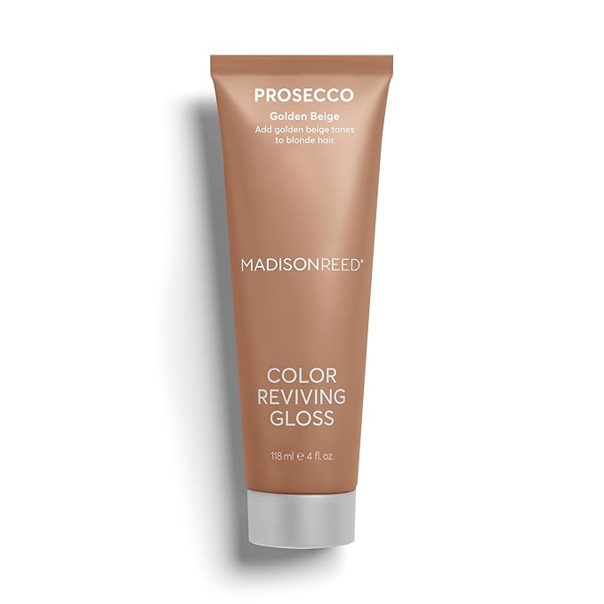Madison Reed Color Reviving Gloss, Prosecco - Golden Blonde, Semi-Permanent Hair Dye, Enhances Hair Color & Corrects Tone, Adds Brilliant Shine, Keratin & Argan Oil, 4 Fl Oz (118 mL)