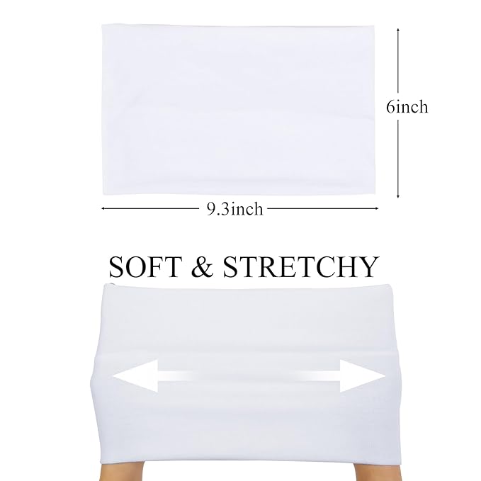 Huachi Wide Headbands for Women Non Slip Thick Womens Headbands Boho Elastic Hair Bands for Women's Hair Stretchy Sweat Headband for Workout Running Working