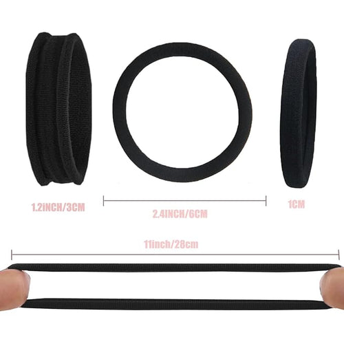 15pcs Hair Ties No Damage Strong Stretchable Hair Bands for Curly Heavy and Long Hair All-Day Hold Ponytail Holders SnagFree Rubber Bands Hair Accessories Ideal Gifts for Women Teens Girs