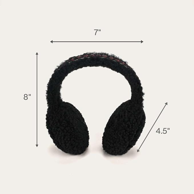C.C Soft Winter Warm Adjustable Headband Ear Warmer Earmuffs