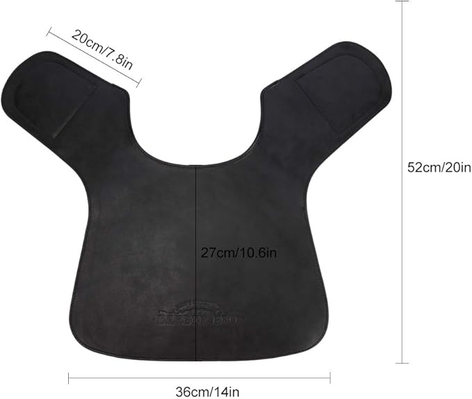 BARBER PRO Salon Cutting Collar, Waterproof Hair Cutting Cape Neck Fitting Accessories, with Adjustable Closure, Non-Slip Neck Wrap for Hairdressing, Hair Dye or Hair Cut -Black